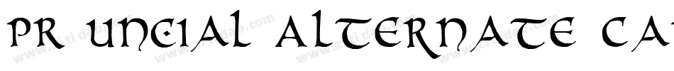 PR Uncial Alternate Capitals字体转换